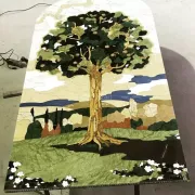 Мозаика из  натуральных камней - панно на стену-дерево