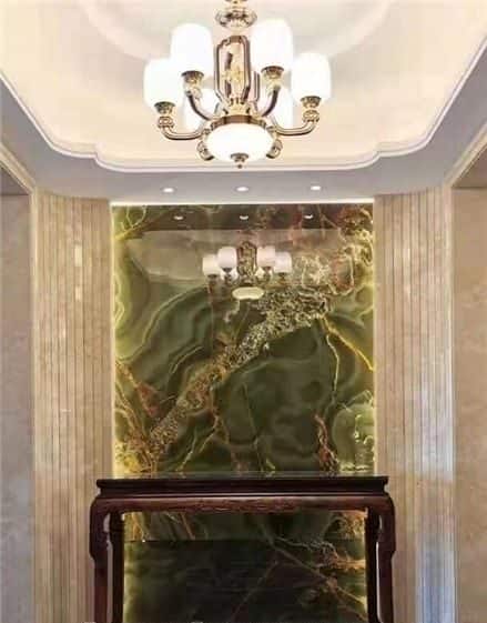 панно из натурального камня, зеленый оникс